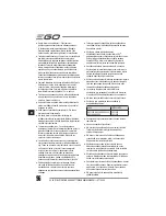 Preview for 96 page of EGO Power+ BC1500E Operator'S Manual