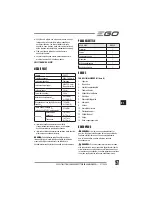 Preview for 97 page of EGO Power+ BC1500E Operator'S Manual