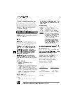 Предварительный просмотр 100 страницы EGO Power+ BC1500E Operator'S Manual