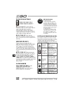 Preview for 112 page of EGO Power+ BC1500E Operator'S Manual