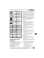 Preview for 113 page of EGO Power+ BC1500E Operator'S Manual