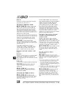 Предварительный просмотр 118 страницы EGO Power+ BC1500E Operator'S Manual