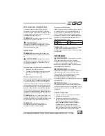 Preview for 119 page of EGO Power+ BC1500E Operator'S Manual