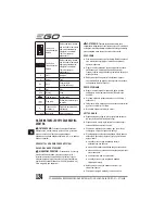 Предварительный просмотр 124 страницы EGO Power+ BC1500E Operator'S Manual