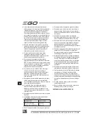 Preview for 126 page of EGO Power+ BC1500E Operator'S Manual