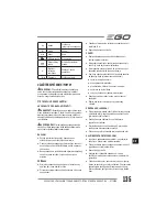 Preview for 135 page of EGO Power+ BC1500E Operator'S Manual