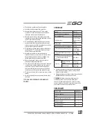 Preview for 137 page of EGO Power+ BC1500E Operator'S Manual