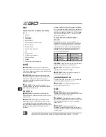 Предварительный просмотр 138 страницы EGO Power+ BC1500E Operator'S Manual