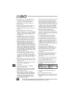 Preview for 146 page of EGO Power+ BC1500E Operator'S Manual