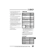 Preview for 147 page of EGO Power+ BC1500E Operator'S Manual