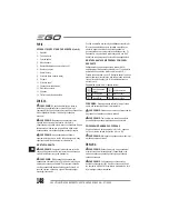 Предварительный просмотр 148 страницы EGO Power+ BC1500E Operator'S Manual