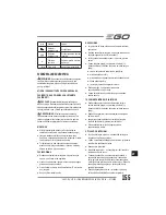 Preview for 155 page of EGO Power+ BC1500E Operator'S Manual