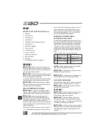 Предварительный просмотр 158 страницы EGO Power+ BC1500E Operator'S Manual