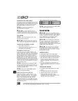 Предварительный просмотр 160 страницы EGO Power+ BC1500E Operator'S Manual