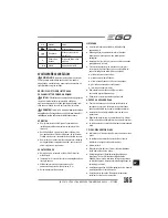 Preview for 165 page of EGO Power+ BC1500E Operator'S Manual