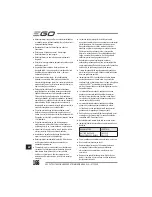 Preview for 166 page of EGO Power+ BC1500E Operator'S Manual