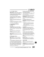 Предварительный просмотр 169 страницы EGO Power+ BC1500E Operator'S Manual