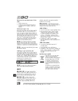 Preview for 170 page of EGO Power+ BC1500E Operator'S Manual