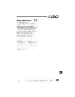 Предварительный просмотр 171 страницы EGO Power+ BC1500E Operator'S Manual