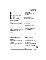 Preview for 175 page of EGO Power+ BC1500E Operator'S Manual