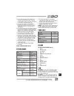 Предварительный просмотр 177 страницы EGO Power+ BC1500E Operator'S Manual