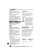 Preview for 180 page of EGO Power+ BC1500E Operator'S Manual