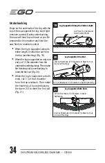 Предварительный просмотр 34 страницы EGO Power+ CS1600 Operator'S Manual