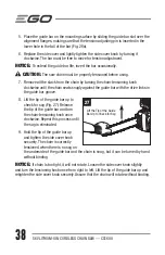 Предварительный просмотр 38 страницы EGO Power+ CS1600 Operator'S Manual