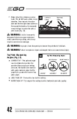 Предварительный просмотр 42 страницы EGO Power+ CS1600 Operator'S Manual