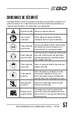 Предварительный просмотр 57 страницы EGO Power+ CS1600 Operator'S Manual