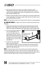 Предварительный просмотр 94 страницы EGO Power+ CS1600 Operator'S Manual