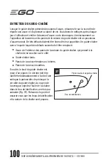 Предварительный просмотр 100 страницы EGO Power+ CS1600 Operator'S Manual