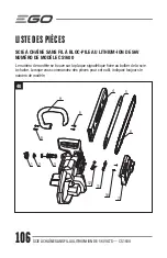 Предварительный просмотр 106 страницы EGO Power+ CS1600 Operator'S Manual