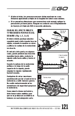 Предварительный просмотр 121 страницы EGO Power+ CS1600 Operator'S Manual