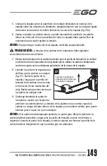 Предварительный просмотр 149 страницы EGO Power+ CS1600 Operator'S Manual