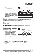 Предварительный просмотр 153 страницы EGO Power+ CS1600 Operator'S Manual