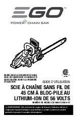 Предварительный просмотр 49 страницы EGO Power+ CS1800 Operator'S Manual