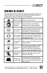 Preview for 53 page of EGO Power+ CS1800 Operator'S Manual