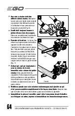 Preview for 64 page of EGO Power+ CS1800 Operator'S Manual