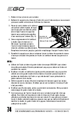 Preview for 74 page of EGO Power+ CS1800 Operator'S Manual