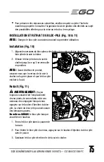 Предварительный просмотр 75 страницы EGO Power+ CS1800 Operator'S Manual