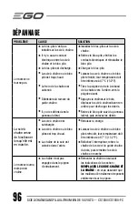 Предварительный просмотр 96 страницы EGO Power+ CS1800 Operator'S Manual