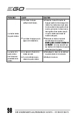 Preview for 98 page of EGO Power+ CS1800 Operator'S Manual