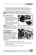 Предварительный просмотр 127 страницы EGO Power+ CS1800 Operator'S Manual