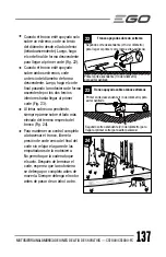 Предварительный просмотр 137 страницы EGO Power+ CS1800 Operator'S Manual