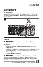 Предварительный просмотр 55 страницы EGO Power+ HT2400 Operating Manual