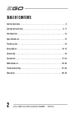 Preview for 2 page of EGO Power+ HTX6500 Operator'S Manual