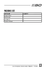 Preview for 13 page of EGO Power+ HTX6500 Operator'S Manual