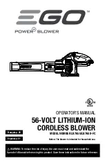 EGO Power+ LB7650 Operator'S Manual предпросмотр
