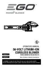 Предварительный просмотр 1 страницы EGO Power+ LB7650 Operator'S Manual